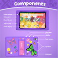 thumbnail image 5 of Contixo 8" Kids Tablet, 2025 Model, 80 FREE Disney eBooks, Educational Android Tablet for Ages 3-12, 32GB, Kid-Proof Case with Kickstand, Android 13 - Purple, 5 of 9
