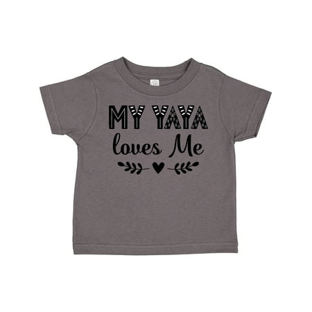 

Inktastic My Yaya Loves Me Grandchild Outfit Gift Toddler Toddler Girl T-Shirt