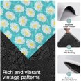 thumbnail image 3 of Turquoise Daisy Flower Yellow Centers Pattern Kitchen Rugs Sets Of 3,Kitchen Runner Rugs Non Skid Washable,Decorative Kitchen Floor Mats for Kitchen,Sink,Laundry,17"x30"+ 17"x47" + 17"x59", 3 of 6