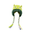 thumbnail image 1 of Gorro cálido para mujer, gorro divertido, tocado moderno, gorro protector para las orejas para senderismo. Verde, 1 of 9