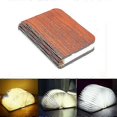 thumbnail image 1 of Portable 3 Colors 3d Led Book Night Light Wooden 5v Usb Rechargeable, 1 of 5