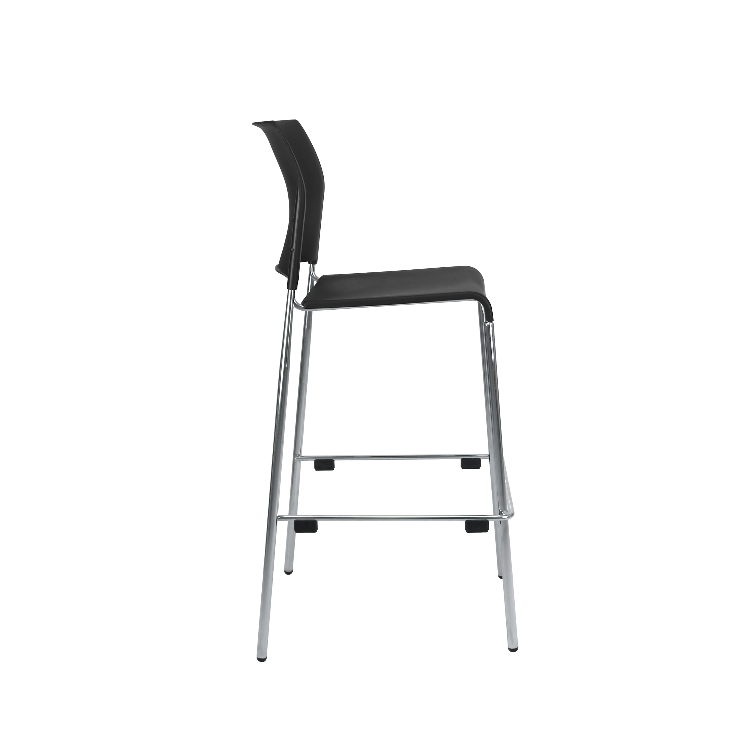 Hampden Furnishings Jody Collection Bar Stools, Charcoal Plastic, 30-Inch, Set of 4