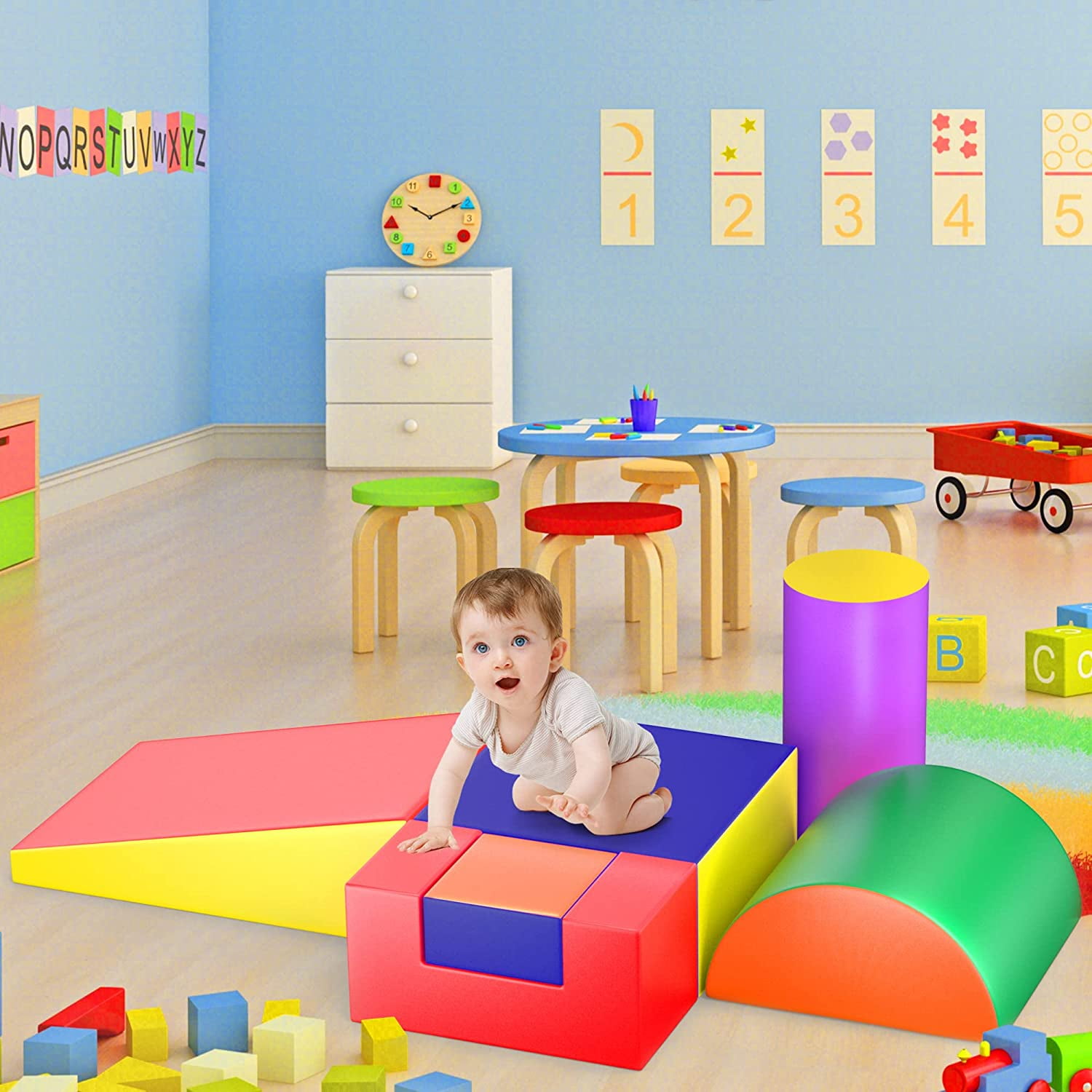 Buy Reliancer 6 Piece Climb and Crawl Foam Activity Play Set Fun Foam