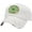 White, variant on Don't Worry Be Happy Leaf Marijuana Vintage Distressed Washed Baseball Cap Hat Unisex