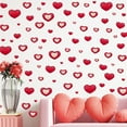thumbnail image 7 of 88Pcs Valentine's Day Red Heart Window Decals, Removable Self-Adhesive Decor, Love Heart Wall Stickers Valentines Decor, Valentine's Day Red Heart Decals for Bedroom Wedding Anniversary, 7 of 7
