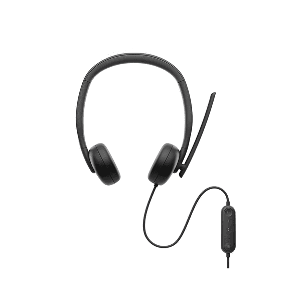 Audífonos Dell Pro Estéreo Diadema Alámbricos 2.0m Biauricular USB Windows MacOs Negro