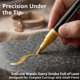 thumbnail image 5 of Golden Tombstone Marker Pen, for Restoring Faded Grave Inscriptions Repair, Waterproof Stone Touch-up Pen for Gravestone Letter Restoration and Memorial Inscriptions, 5 of 7
