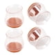 thumbnail image 5 of 16 protectores de suelo para patas de silla, transparentes, redondos, resistentes a arañazos, de fieltro de silicona, silenciosos, para muebles, 3,5 x 3,8 x 3,3 cm (1,4 x 1,5 x 1,3 pulgadas)., 5 of 14