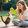 thumbnail image 6 of KMWGRE Interactive Cat Toy with Antenna Soft Durable Indoor Play Companion for Green 30x12cm, 6 of 6
