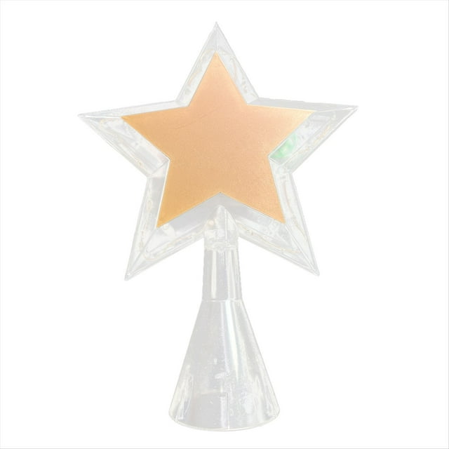 ÁRbol de Navidad Brillante con Estrella de Cinco Puntas, LáMpara LED Transparente Brillante, Adornos NavideñOs Coloridos.