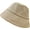 Khaki, variant on CoCopeaunts Bucket Hat for Men Solid Color Checkered Pattern Design Fisherman Hat Four Seasons Sunscreen Versatile Basin Hat