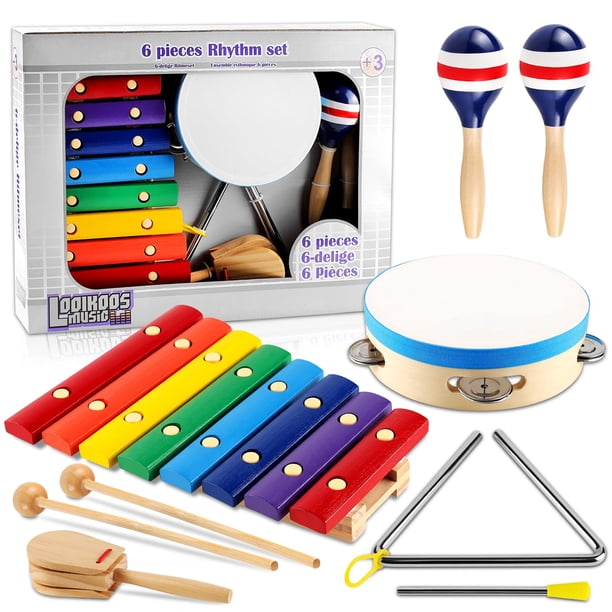 Set De Instrumentos Musicales De Madera Montessori Para Bebés De 1 A 3 Años – Juguete Educativo Y Decorativo