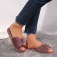 thumbnail image 6 of Fuzzy Slippers Ofreoo Women's Fashion Casual Winter Solid Color Home Indoor Cotton Slippers, 6 of 8