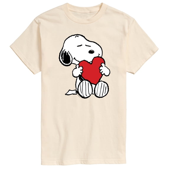 Peanuts - Valentine Snoopy Heart - Men's Short Sleeve Graphic T-Shirt
