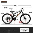 thumbnail image 4 of 26-Inch Mountain Bike,21-Speed Steel Frame with Dual Suspension – Black&Orange, 4 of 7