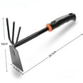 thumbnail image 4 of FACEGA Garden Tools,Heavy Duty Dual-Head Garden Hoe and Rake,Rust-Resistant Carbon Steel Gardening Tool with Ergonomic Handle, 4 of 5
