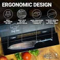 thumbnail image 2 of Santoku Knife 7 Inch | Best Chef Knife | 7In Chef Knife | Classic Santoku Chopping Knife | Vegetable Knife - Stainless Steel Kitchen 7 | Chef's Knife ​| Best Knife Chefs Foundry Knife | Santoku Knives, 2 of 8