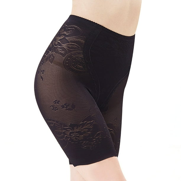 Leggings Courts Taille Haute Femmes Sous V tements de Butin Respirant Shorts Boyshort Culotte sous la Jupe Shorts pour Robe Taille XXL Noir