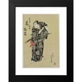 thumbnail image 2 of Gigadō Ashiyuki 11x14 Black Modern Framed Museum Art Print Titled - Arashi Rikan II as Kizu Kansuke (1829), 2 of 5