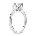 thumbnail image 3 of Dash Jewel Gorgeous 2.1 Ct Round Cut Lab-Created Simulated Diamond Engagement Band - Stylish Split Shank Design in 14K White Gold Plated Rings - Ideal Gift for Weddings- Proposals- Birthdays, 3 of 3