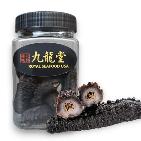 Royal Seafood USA Premium Dried Wild Atlantic short-spined Sea Cucumber, Mixed size 4oz, 15-20 PCS