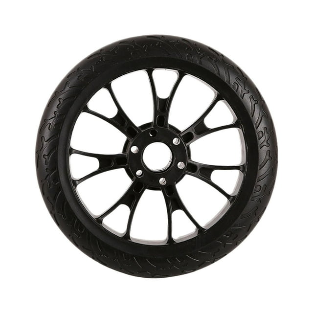 Siruishop Roue de Draisienne pour Enfants 20 cm de Remplacement Pneus Pleins Sans Air Antidérapants Accessoires Installation Facile Pièces de Réparation Moyeu 2,6 cm