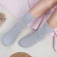 thumbnail image 6 of Holzlrgus 5 Pairs Womens Wool Socks Thick Knit Vintage Winter Warm Cozy Crew Socks Gifts, 6 of 6