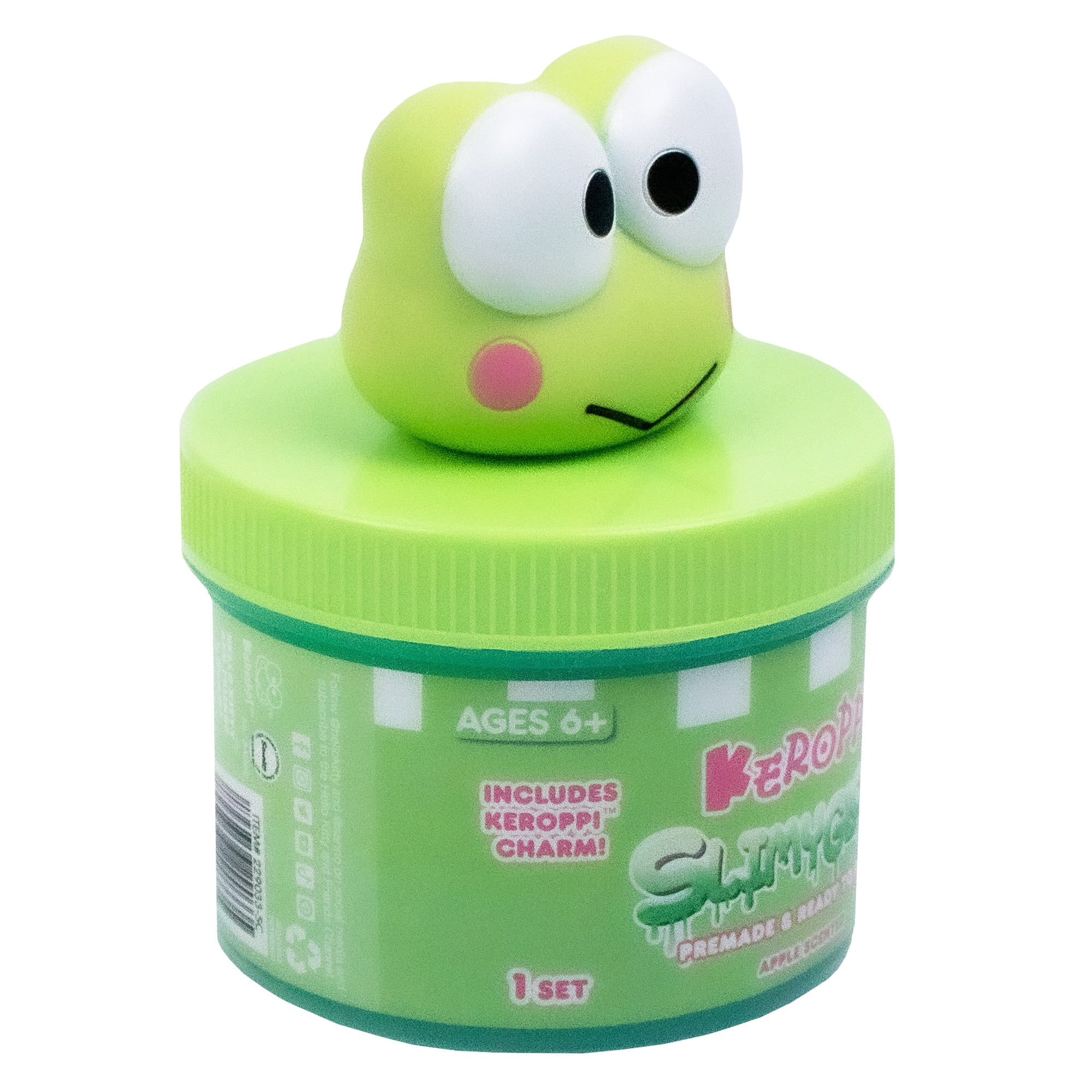 Hello Kitty® - Keroppi SLIMYGLOOP Jar, 8 oz Green & Teal Apple-Scented Slime