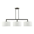 thumbnail image 4 of Livex Lighting - Meridian - 3 Light Linear Chandelier in Modern Style - 14, 4 of 14