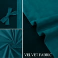 thumbnail image 4 of JIUZHEN Velvet Curtains 96 Inch Long–Soft Retro Velvet Blackout Thermal Insulated & Noise Reducing Grommet Curtains for Living Room/Movie, 52W x 96L, 2 Panels with Tiebacks,Teal, 4 of 11