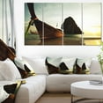 thumbnail image 1 of Tropical Beach with Huge Boat - Seashore Canvas Art Print, 1 of 3