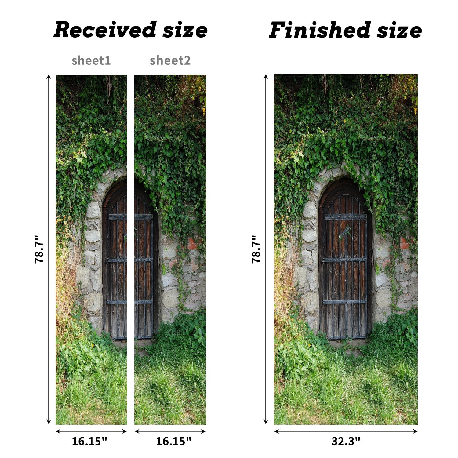 Self Adhesive Vinyl Refrigerator Wrap Set Door wine cellar Door Mural Removable Fridge Sticker Peel and Stick&nbsp;Full Door Cover Decal Kitchen Bar Decor