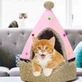thumbnail image 4 of De Navidad Cama Para Mascotas Gato Perro Suave Tienda De Campaña Cama Cueva Nido Casa Invierno Cálido Cama Para Dormir Vogacara HA044037-02, 4 of 6