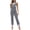 Black and white plaid, variant on Checkered Pants Womens Overalls Denim Bib Coveralls Cute Stretch Jeans Jumpsuit(Black and White Checkered,L)