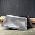 thumbnail image 2 of Silver Hammered Rectangle Serving Tray with Handles, 2 of 2