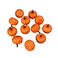 thumbnail image 2 of 12 Pieces Fake Pumpkins Model Halloween Foam Props for Halloween Home Autumn S Yellow, 2 of 8