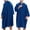 A-Dark Blue, variant on successthop Mens Hooded Bathrobe Fuzzy Long Sleeves Bathrobe Knee Sleepwear with Pockets After Bath Winter Loungewear