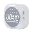 thumbnail image 2 of ¡Rebaja Imbatible!, Reloj despertador digital con espejo LED y pantalla grande, reloj despertador de mesa, altavoz inalámbrico, subwoofer, reproductor de música compatible con Bluetooth Akmoler, 2 of 8
