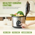thumbnail image 3 of Moosum Rice Cooker Maker 10-Cup(Uncooked) with Steamer, Ceramic coating, BPA Free, Large capacity, Stainless Steel, 3 of 6