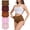 Multicolor, variant on MecTo Women's Seamless Underwear No Show Panties Tummy Control Hipster High Waisted Briefs 5 Pack Plus Size