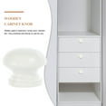 thumbnail image 4 of 12 Pcs Drawer Pulls Wood Cabinet Knobs Wood Pull Handle Wood Knob Wardrobe Handle Cupboard Handle White Wooden, 4 of 6