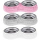thumbnail image 2 of Double Pet Bowl Bling Bling Rhinestone Cat Dog Food Water Feeder Stainless Steel Dog Bowl Feeding Supplies Pets Accessories ShopWise Round, 2 of 9