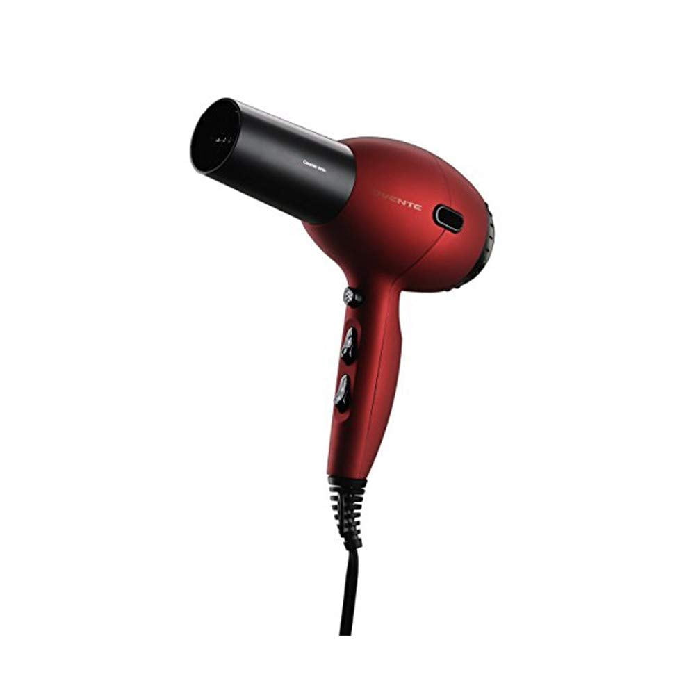 OVENTE Professional Hair Dryer with Diffuser, Black & Red X3400BR