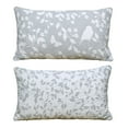 thumbnail image 5 of Home Soft Things 2 Piece Printed Microfiber Throw Pillow Cover Set - Birdsong Gray - 14" x 26", 5 of 5