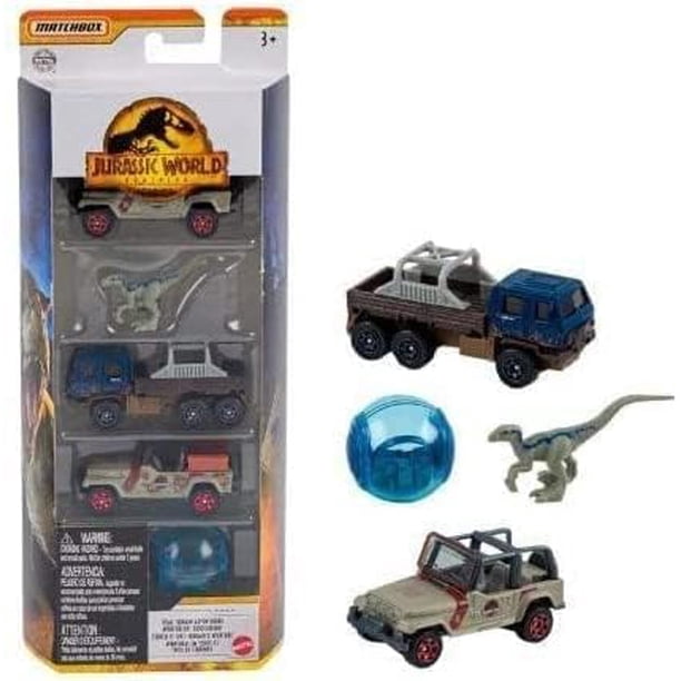 Set de Juguetes Mattel Matchbox Jurassic World Dominion 5 Pack