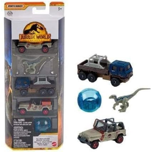Set de Juguetes Mattel Matchbox Jurassic World Dominion 5 Pack