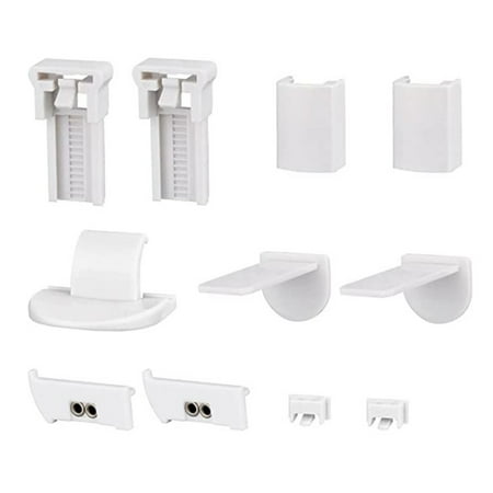 

Mosey 2 Sets 20mm Pleated Blind Replacement Parts Set Clamp Support Attachment Pleated Clamp Support Accessories Clamp Support with Plug for Pleated Blinds with Four Drawstrings