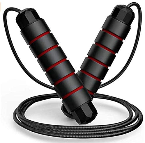 4 Pack Skipping Ropes; Tangle-Free Rapid Speed Jump Rope with Counter for Aerobic Exercise Sports Fitness Cardio Workout; Adjustable Cable Soft Sponge Non-Slip Handle Rope for Kids & Adults.