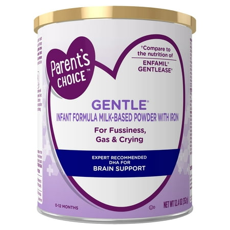 Parent's Choice Gentle Infant Formula Powder with Iron; for Fussiness, Gas and Crying, 352 Gram