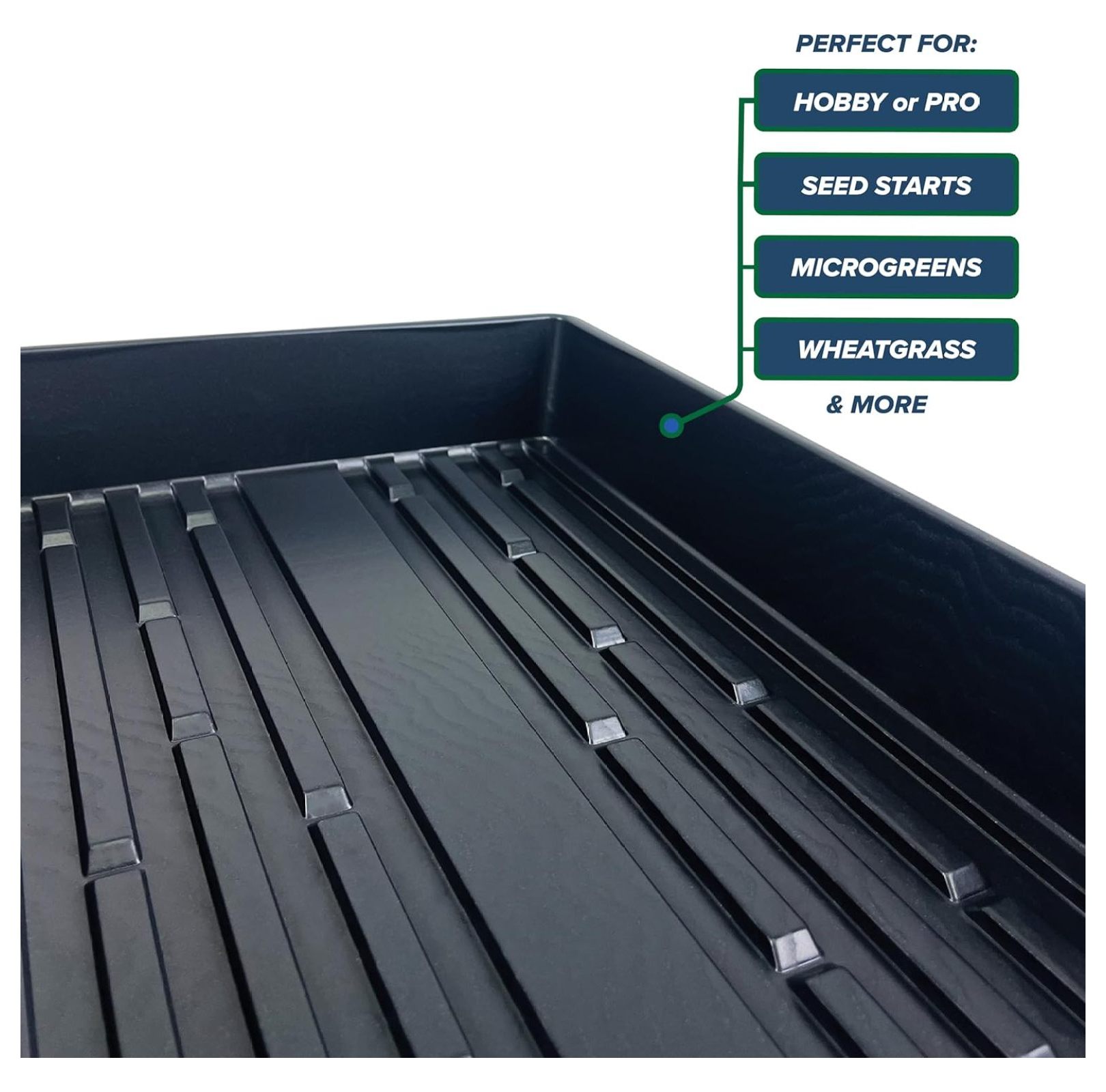 Plant Growing Trays No Drain Holes XYT 20x10-Inch for Seed Starter Indoor Microgreens 10 Pack